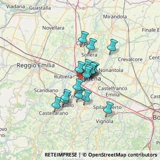 Mappa Via Vittorio Bottego, 41126 Modena MO, Italia (9.34529)