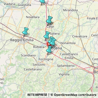 Mappa Via Vittorio Bottego, 41126 Modena MO, Italia (21.8125)