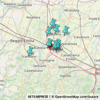 Mappa Via Vittorio Bottego, 41126 Modena MO, Italia (7.67273)