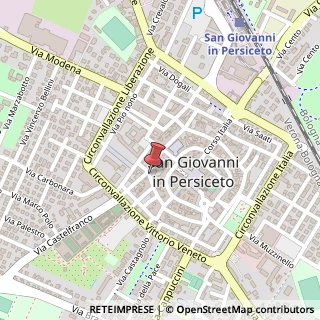 Mappa Via Giuseppe Mazzini,  29, 40017 San Giovanni in Persiceto, Bologna (Emilia Romagna)