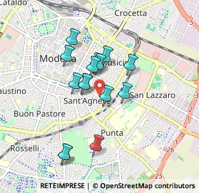 Mappa Viale Moreali, 41124 Modena MO, Italia (0.71933)