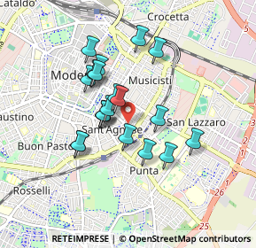 Mappa Viale Moreali, 41124 Modena MO, Italia (0.7085)