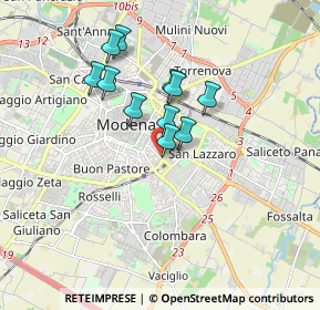 Mappa Viale Moreali, 41124 Modena MO, Italia (1.37818)