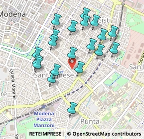 Mappa Viale Moreali, 41124 Modena MO, Italia (0.459)