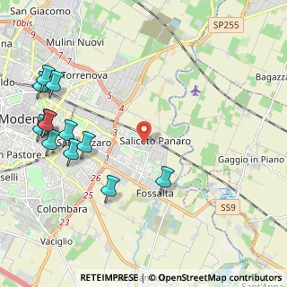 Mappa Via dell'Artigianato, 41122 Modena MO, Italia (2.75333)