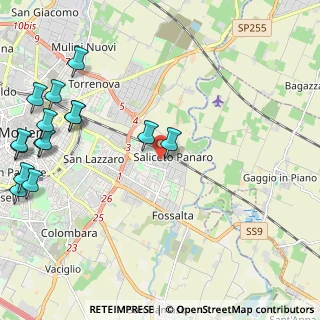 Mappa Via dell'Artigianato, 41122 Modena MO, Italia (3.036)