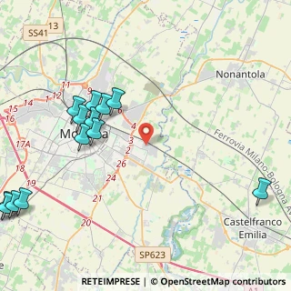 Mappa Via dell'Artigianato, 41122 Modena MO, Italia (5.68231)
