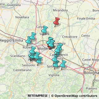 Mappa Via dell'Artigianato, 41122 Modena MO, Italia (10.5855)