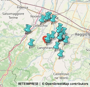 Mappa Unnamed Road, 43013 Langhirano PR, Italia (10.795)