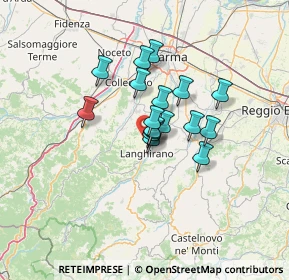 Mappa Unnamed Road, 43013 Langhirano PR, Italia (8.73412)