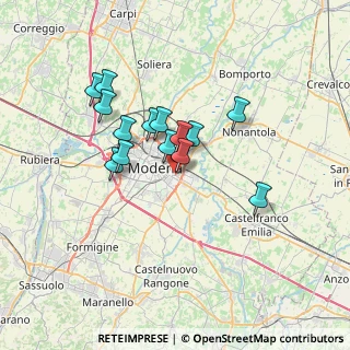Mappa Via Evaristo Pancaldi, 41122 Modena MO, Italia (5.61214)