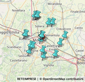 Mappa Via Evaristo Pancaldi, 41122 Modena MO, Italia (11.63)