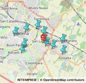 Mappa Via Evaristo Pancaldi, 41122 Modena MO, Italia (1.46818)