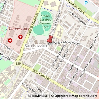 Mappa Strada Saliceto Panaro, 108, 41122 Modena, Modena (Emilia Romagna)