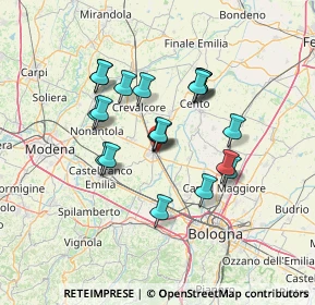 Mappa Via Vecchia di Zenerigolo, 40017 San Giovanni in Persiceto BO, Italia (11.5535)