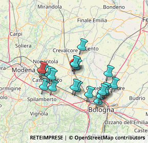 Mappa Via Vecchia di Zenerigolo, 40017 San Giovanni in Persiceto BO, Italia (12.439)