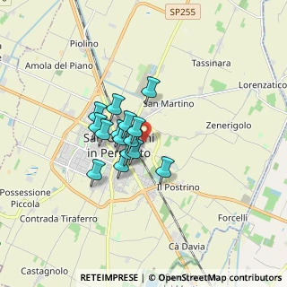 Mappa Via Vecchia di Zenerigolo, 40017 San Giovanni in Persiceto BO, Italia (1.10867)
