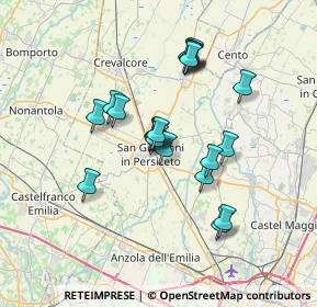 Mappa Via Vecchia di Zenerigolo, 40017 San Giovanni in Persiceto BO, Italia (5.99)