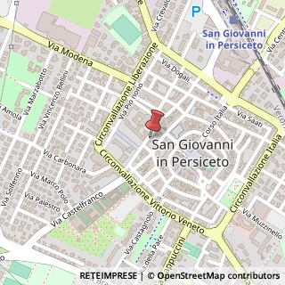 Mappa Viale Pupini, 3, 40017 San Giovanni in Persiceto, Bologna (Emilia Romagna)