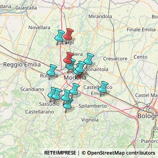 Mappa Via L. Borri, 41122 Modena MO, Italia (10.82643)