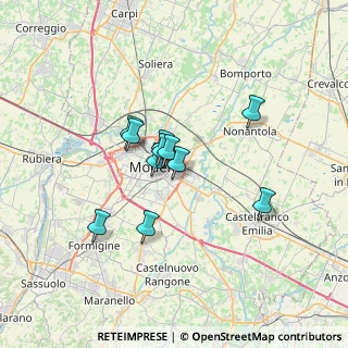 Mappa Via L. Borri, 41122 Modena MO, Italia (5.04364)