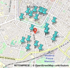 Mappa Viale Carlo Sigonio, 41124 Modena MO, Italia (0.453)