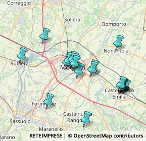 Mappa Viale Carlo Sigonio, 41124 Modena MO, Italia (7.3425)