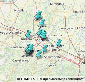 Mappa Via F. Prampolini, 41124 Modena MO, Italia (11.62)