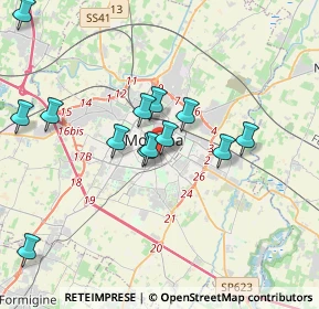 Mappa Via F. Prampolini, 41124 Modena MO, Italia (3.62308)