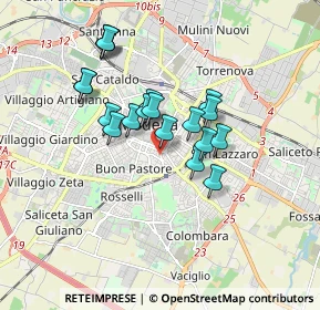 Mappa Via F. Prampolini, 41124 Modena MO, Italia (1.43526)