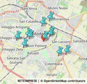 Mappa Via F. Prampolini, 41124 Modena MO, Italia (1.48545)