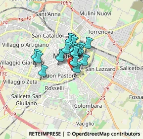 Mappa Via F. Prampolini, 41124 Modena MO, Italia (0.90684)