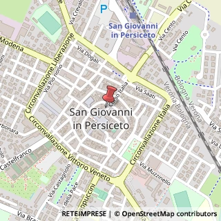 Mappa Corso Italia, 106, 40017 San Giovanni in Persiceto, Bologna (Emilia Romagna)