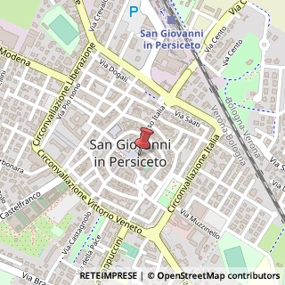 Mappa Piazza del Popolo, 23, 40017 San Giovanni in Persiceto, Bologna (Emilia Romagna)