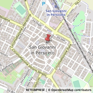 Mappa Corso Italia, 125, 40017 San Giovanni in Persiceto, Bologna (Emilia Romagna)
