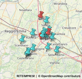 Mappa Via Giorgio Campagna, 41126 Modena MO, Italia (9.94882)