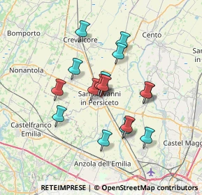 Mappa Via San Lorenzo, 40017 San Giovanni in Persiceto BO, Italia (5.81625)