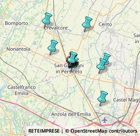 Mappa Via San Lorenzo, 40017 San Giovanni in Persiceto BO, Italia (3.97615)