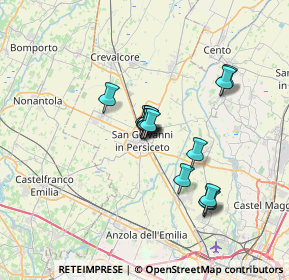 Mappa Via San Lorenzo, 40017 San Giovanni in Persiceto BO, Italia (5.07857)