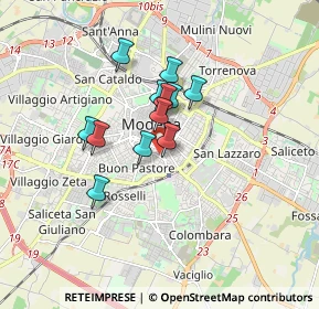 Mappa Via Gerolamo Tiraboschi, 41124 Modena MO, Italia (1.23417)
