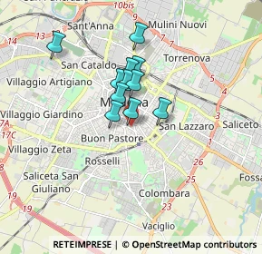Mappa Via Gerolamo Tiraboschi, 41124 Modena MO, Italia (1.16727)