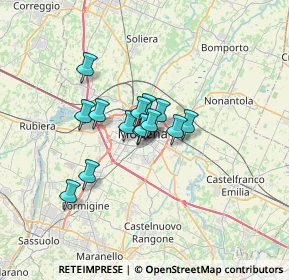 Mappa Via Gerolamo Tiraboschi, 41124 Modena MO, Italia (4.175)