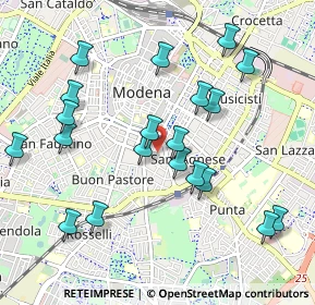 Mappa Via Gerolamo Tiraboschi, 41124 Modena MO, Italia (1.0525)