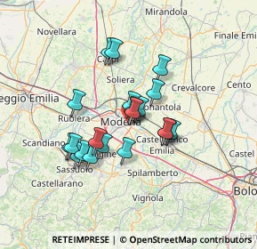 Mappa Via Domenico Cimarosa, 41122 Modena MO, Italia (10.7245)