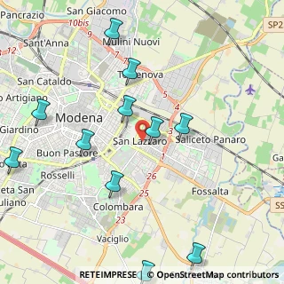 Mappa Strada Saliceto Panaro, 41122 Modena MO, Italia (2.47636)