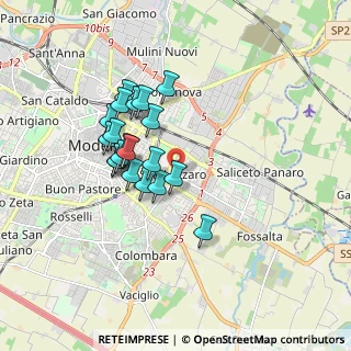Mappa Strada Saliceto Panaro, 41122 Modena MO, Italia (1.482)