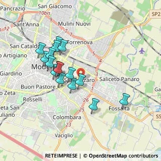 Mappa Strada Saliceto Panaro, 41122 Modena MO, Italia (1.65625)