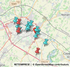 Mappa Via Domenico Cimarosa, 41122 Modena MO, Italia (2.85214)