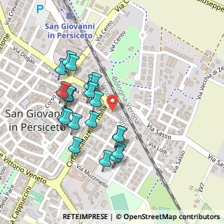 Mappa Via Albani, 40017 San Giovanni in Persiceto BO, Italia (0.222)