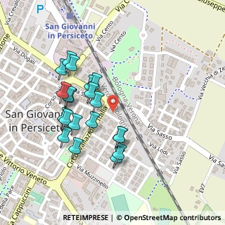 Mappa Via Francesco Albani, 40017 San Giovanni in Persiceto BO, Italia (0.222)
